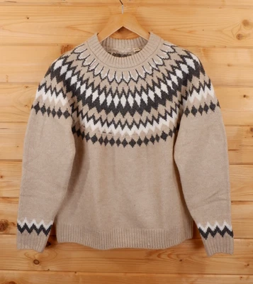 Icelandic Nordic Style Wool Blend Chunky Knit Jumper S-M / M-L - Image 1 of 4