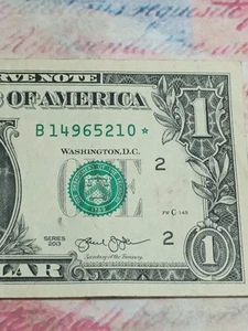 2013 $1 B NEW YORK BEP⭐REPLACEMENT STAR NOTE (B14965210*) - Picture 1 of 11