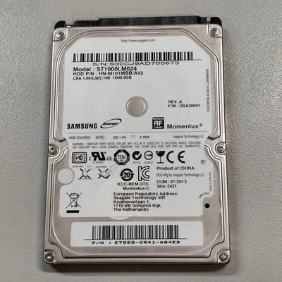 Samsung Spinpoint Seagate Momentus 1TB 2.5" HDD ST1000LM024 SATA 3Gb/s 5400 RPM - Image 1 of 4