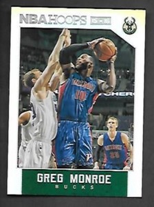 GREG MONROE 2015-16 HOOPS SILVER #111 SERIAL #297/299 MILWAUKEE BUCKS