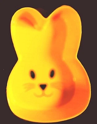 NWT Bunny-Shaped, Easter, Snack Bowl - Pink or Yellow Melamine - 6.25"W x 1.50"T - Image 1 of 4