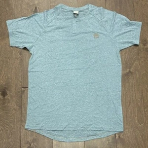 Bench Men's Short Sleeve Casual Notch Neck Tee in Light Blue, Size Medium - Picture 1 of 6
