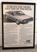 Framed original Classic Car Ad for the Lancia Beta Monte Carlo from 1977