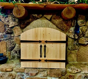 Fireplace Cover Wood Door Custom Made To Cover Your Opening - Picture 1 of 1
