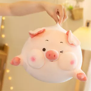 Cartoon Piggy Plush Toy Cute Sleeping Throw Pillow Cushion Pig Stuffed Doll - Picture 1 of 17