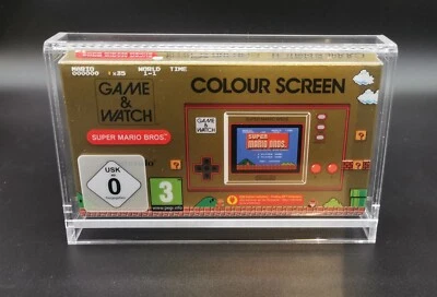 SUPREMEPROTECT Scatola protettiva acrilica custodia UV con chiusura scorrevole per Nintendo New Game&Watch