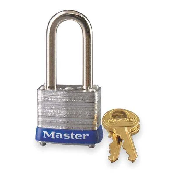 Master Lock 7Kalf Padlock, Keyed Alike, Long Shackle, Rectangular Steel Body - Image 1 of 1