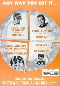1963 Motown/Tamla Marvin Gaye, Mary Wells Releases Industry Promo Reprint Ad - Picture 1 of 1
