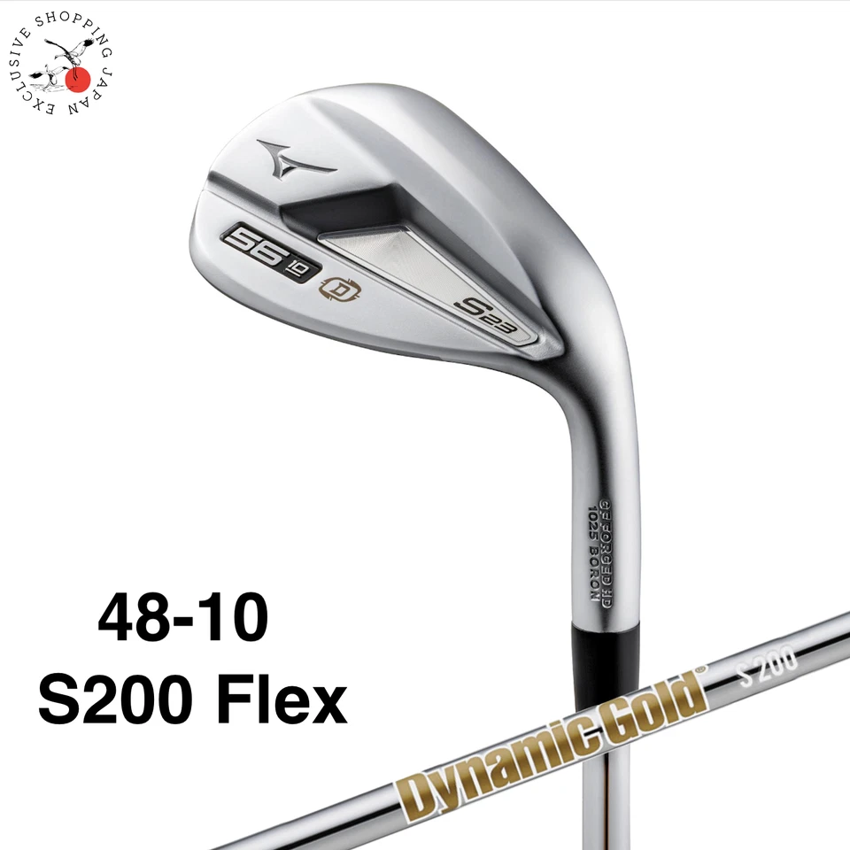 MIZUNO S23 Wedge White Satin Finish 48-10 Sole S Dynamic Gold HT Steel Flex S200 - Image 1 of 4