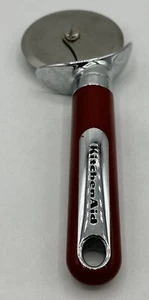 Kitchenaid Red Stainless Steel Heavy Duty Pizza Wheel Cutter Slicer Finger Guard - Picture 1 of 3