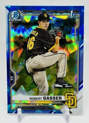Robert Gasser 1st Bowman Draft Sapphire 2021 SD Padres - Image 1 of 2