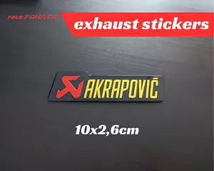 Akrapovic Auspuff Emblem Aufkleber Hitzefest Aluminium Sticker - Bild 1 von 1