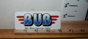 Racing contingency stickers decals Bub Exhaust Pipes from NHRA/AHDRA/NASCAR H1 - Picture 1 of 1