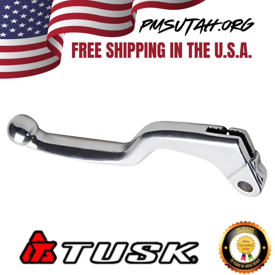 Рычаг сцепления Tusk 2007–2025 Honda CRF250R CRF 250R полированное серебро 2024 2023 22 - Изображение 1 из 3