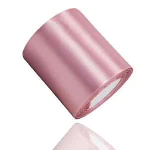 Rose Gold Satin Ribbon 4 Inches x 25 Yards Solid Color Fabric Ribbon for Gift... - Picture 1 of 5