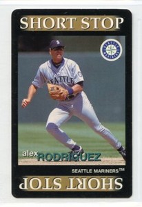 1996 Team Out Baseball Game Card - Alex Rodriguez - Seattle Mariners