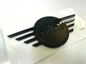 New MINI Piano Black Bonnet Badge / Emblem F55 F56 F57 2465241 - Foto 1 di 5