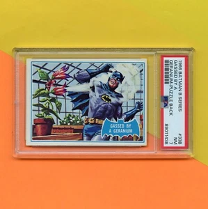 1966 Series B Topps Batman Blue Bat Puzzle Back PSA 7 Trading Card #33B - Picture 1 of 5