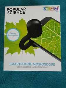 WOW! Stuff Popular Science Smartphone Microscope 30x Magnifier Fits any STEAM - Picture 1 of 7