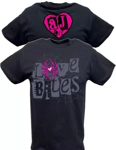 Camiseta negra Aj Lee Love Bites Spider Web - Imagen 1 de 3