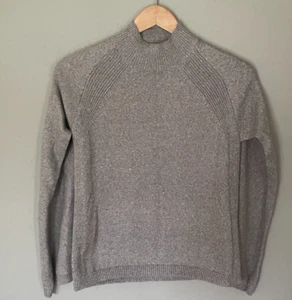 Chicos 0 Pullover Trina Cape Pulli grau schimmernd Stehkragen Neu mit Etikett - Bild 1 von 12