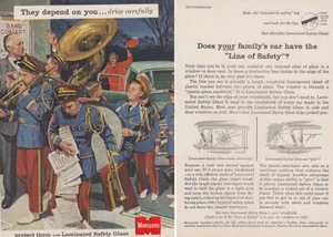 1958 Monsanto Laminated Safety Glass: They Depend On You Vintage Print Ad - Picture 1 of 1