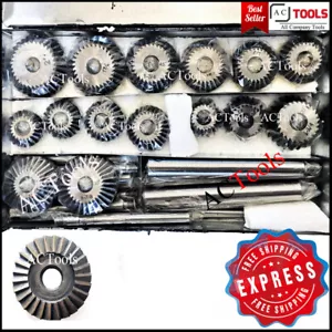 Kit Frese Sedile Valvola - con 24 Coltelli per Moto d'epoca e Guide 8 - Foto 1 di 2