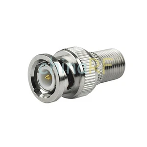 BNC Male to F Female CCTV Camera Coax Cable Connector (Pack of 10) - Picture 1 of 3