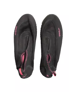 Speedo Water Zapatos Para Mujer 6 Negro Cremallera Lago Playa Piscina Océano Rosa - Imagen 1 de 6
