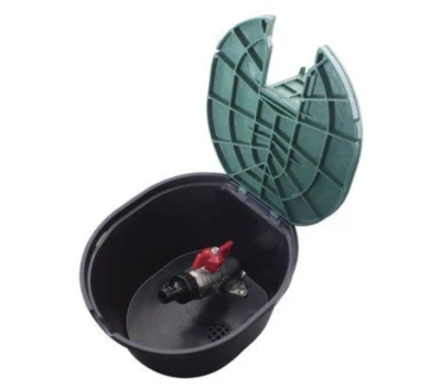 Pozzetto irrigazione Rain semicircolare coperchio PVC Antiscivolo c/valvola 3/4
