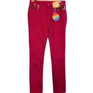 Girls' Stretch Denim Jeans w/Bling Pockets & Ice Cream Pop It Charm 14/16 (555) - Bild 1 von 7