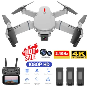 4K Drone X Pro HD Camera WIFI FPV 3 Batteries Foldable Selfie RC Mini Quadcopter - Picture 1 of 12