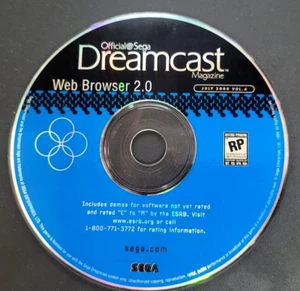 Offizielles Sega Dreamcast Magazin Juli 2000 CD Web Browser 2.0 Volume 6 nur CD - Bild 1 von 2