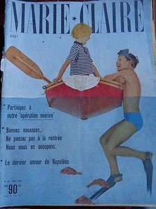 MARIE CLAIRE N° 58 aout 1959 Vacances Napoléon mode - Picture 1 of 1