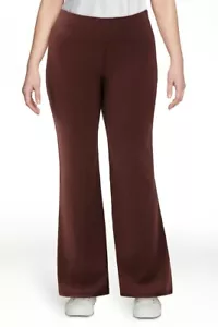 Pantaloni Yoga Avia Donna Morbidi Sculpiti Gamba Svasata Deep Chianti (Borgogna) Taglia XL - Foto 1 di 7
