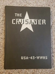 1943 Woodrow Wilson High School YEARBOOK Dallas TEXAS The Crusader WWII ERA - Picture 1 of 1