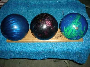 The "Spare Me" Three Bowling Ball Holder. - Picture 1 of 3