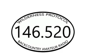 Ham Radio Wilderness Protocol Sticker 2x3" Vinyl - Zdjęcie 1 z 1