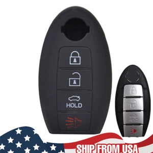 For Nissan Altima Sentra Leaf Versa Silicone Shell Car Key Case Cover Remote Fob - Picture 1 of 5