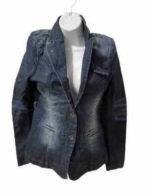 NUEVO CON ETIQUETAS ONLY JEANS Denim Top Blazer (True AWB) Cross Line dem.170/88A-L.#4 Foto 1 de 4