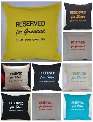 RESERVED for Grandad Embroidered Personalised Father's day Birthday Xmas Cushion - Image 1 of 3