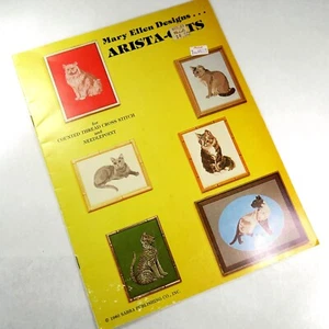Folleto Mary Ellen Designs Sophisti-Cats Vintage 1980 patrón punto de cruz - Imagen 1 de 5