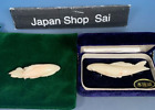 OBIDOME Genuine coral carpSet of 2  pattern accessory vintage SASH CLIP