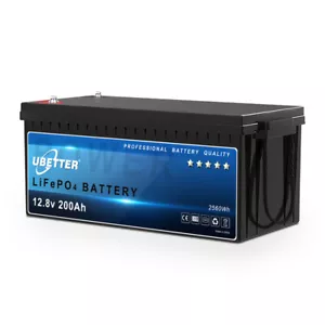12V 200Ah Deep Cycle Lithium Battery LiFePO4 BMS for RV Solar Off-grid Golf Cart - Picture 1 of 7