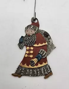 Kuhn Zinn Papá Noel Papá Noel Pintado Adorno Dije (Doble Cara) - Imagen 1 de 10