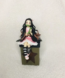 Demon Anime Slayer statue Perching Noodle Stopper Action Figure Nezuko Kamado - Picture 1 of 4