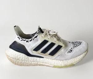 Adidas Ultraboost 22 Shoes Men's 10 White Black Running Athletic Sneakers Zebra - Picture 1 of 13