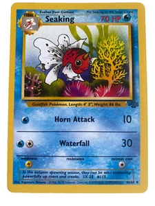 Pokémon TCG Seaking Jungle set 46/64 common card WOTC 1999 Excellent - Picture 1 of 2