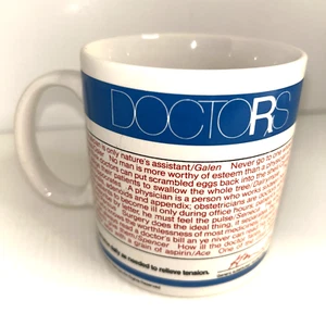 Vintage 1981 Toscany Collection "Ärzte" Kaffeetasse Becher von Barbara Smallwood Japan - Bild 1 von 6