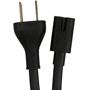6 Fuß Apple A9 Netzteil Anschlusskabel (2,5 A / 125 V) - Schwarz GEBRAUCHT - Bild 1 von 2